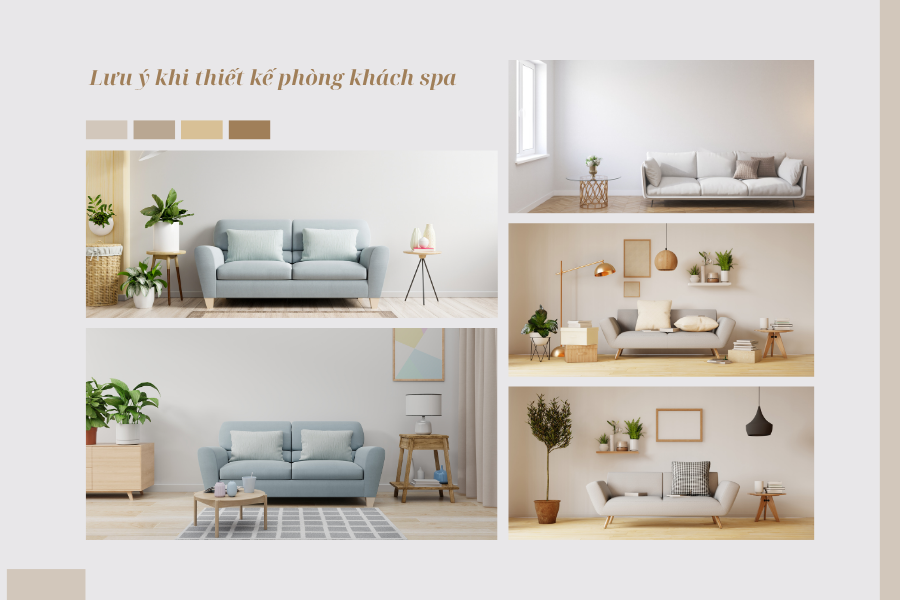 thiết kế phòng khách spa, thiết kế phòng khách 