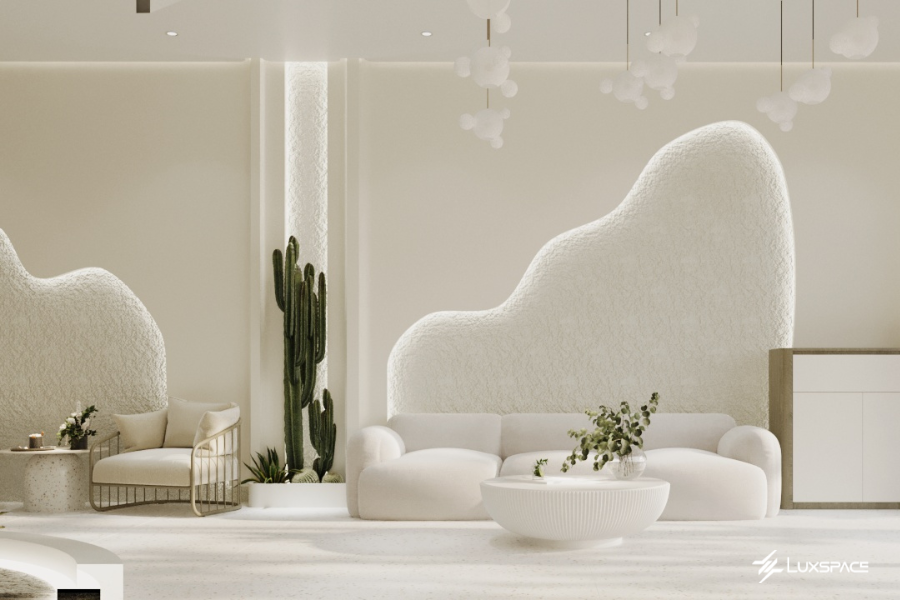 thiết kế phòng khách spa, thiết kế phòng khách 