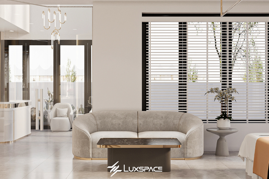 thiết kế phòng khách spa, thiết kế phòng khách 