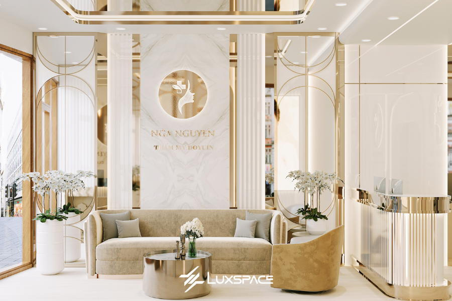 thiết kế phòng khách spa, thiết kế phòng khách 