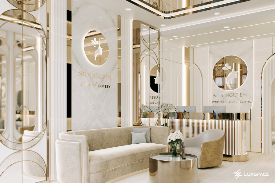 thiết kế phòng khách spa, thiết kế phòng khách 