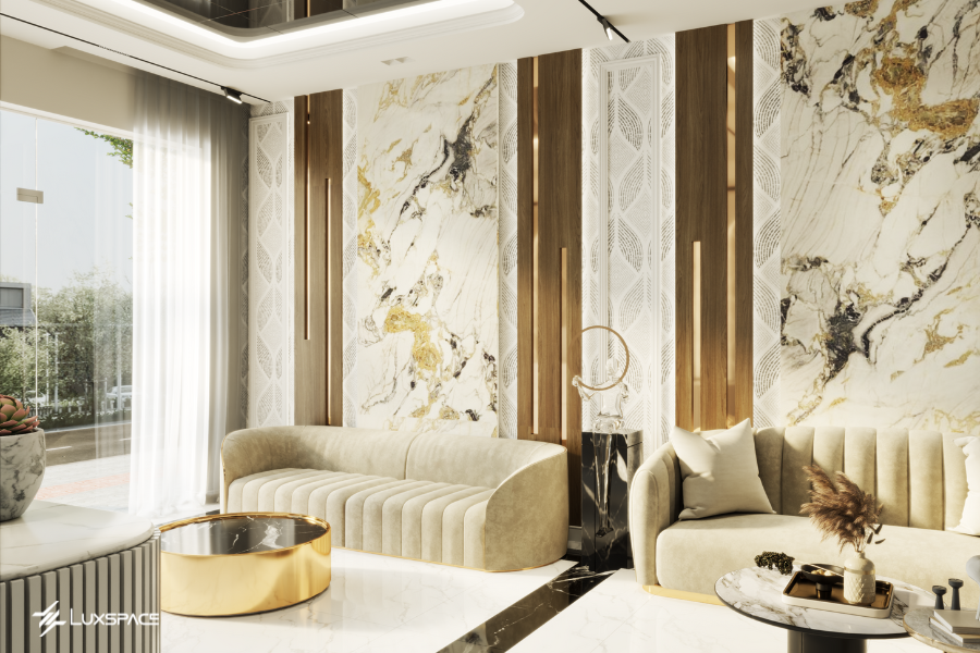 thiết kế phòng khách spa, thiết kế phòng khách 