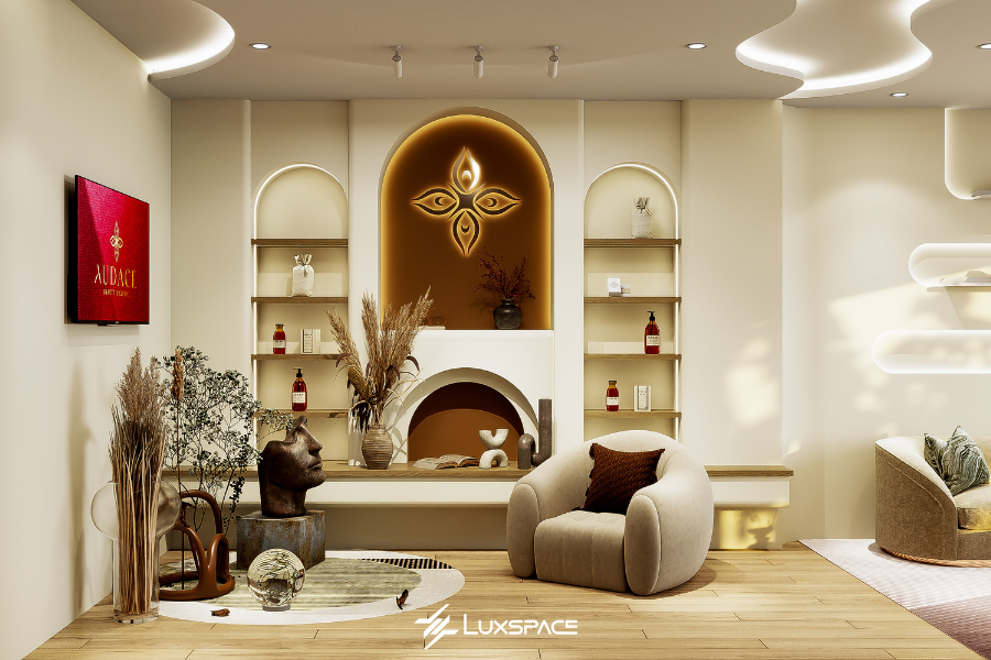 thiết kế phòng khách spa, thiết kế phòng khách 