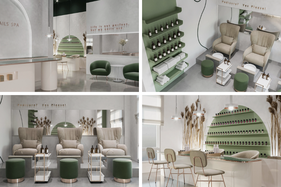 thiết kế spa cho người mệnh mộc, thiết kế spa mệnh mộc, thiết kế spa hợp mệnh mộc, thiết kế spa hợp phong thủy, bố tr&iacute; spa hợp phong thủy