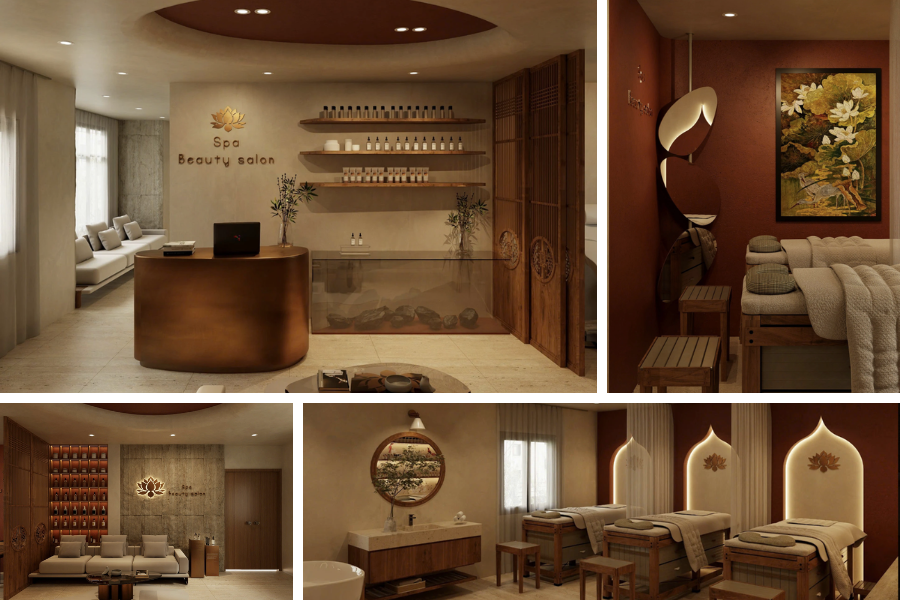 thiết kế spa dưỡng sinh, setup spa dưỡng sinh 