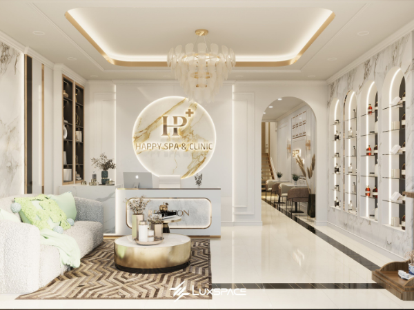 Không gian tiếp khách hài hòa về màu sắc