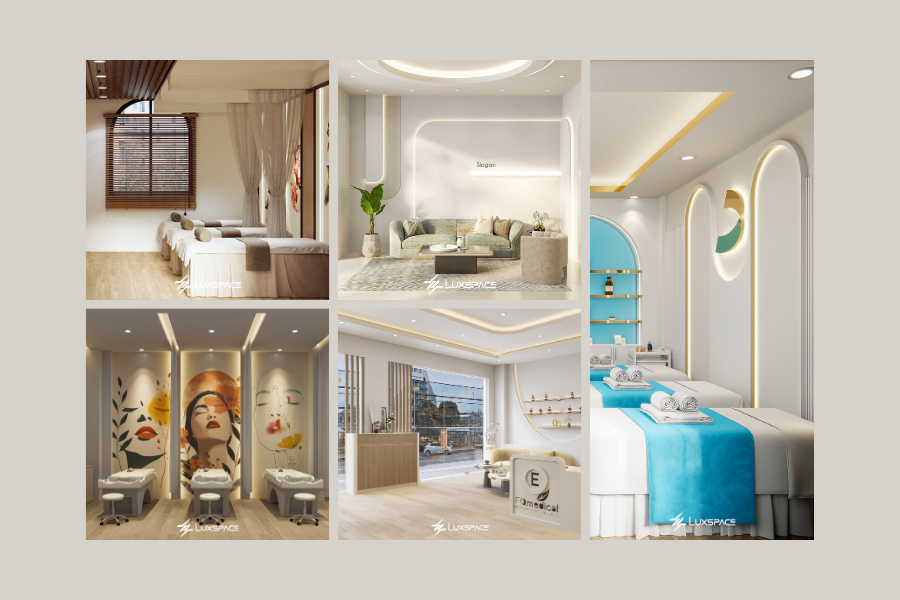 thiết kế spa chuyên nghiệp, không gian spa đẹp, không gian spa chuyên nghiệp