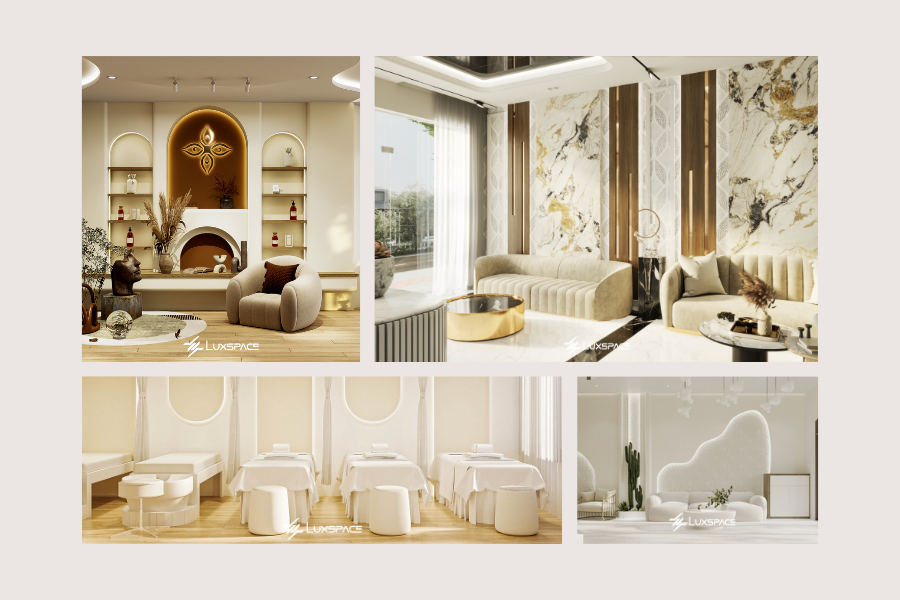 thiết kế spa chuyên nghiệp, không gian spa đẹp, không gian spa chuyên nghiệp