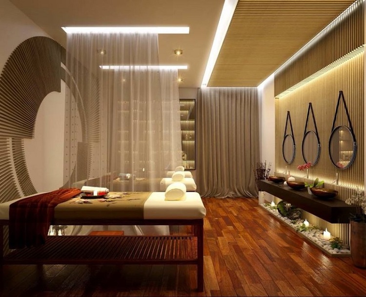 Sử dụng vật liệu mộc tự nhiên để thiết kế spa phong cách mộc