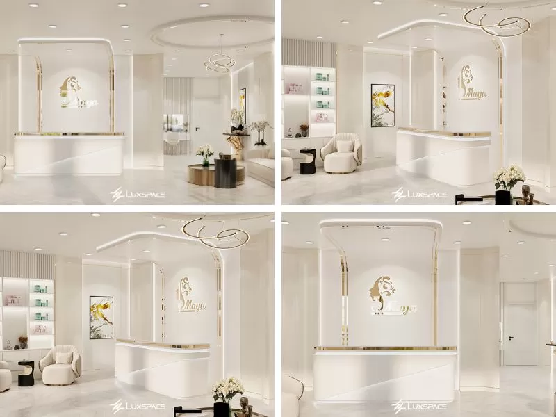 quầy lễ t&acirc;n spa, hướng đặt quầy lễ t&acirc;n spa 