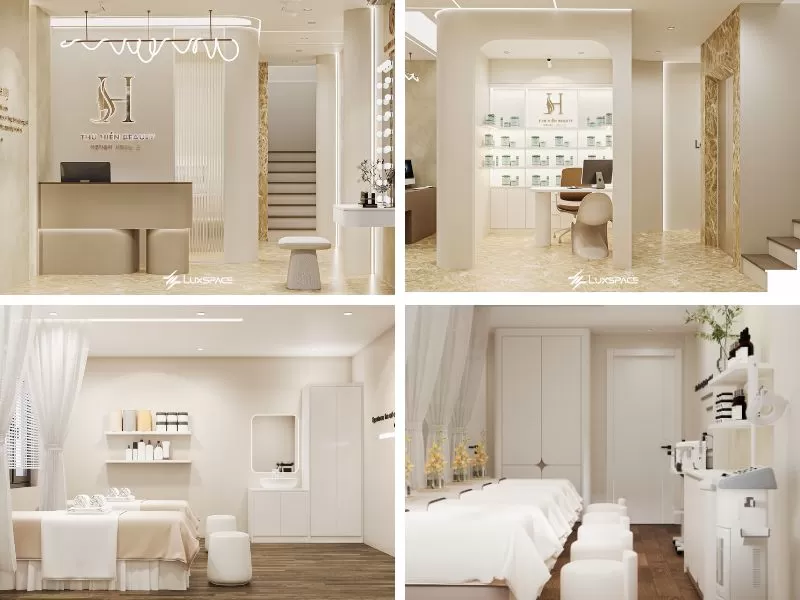 thiết kế spa chăm sóc da, spa chăm sóc da, công năng spa