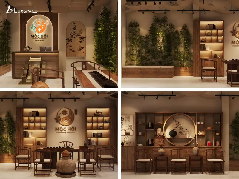 thiết kế spa dưỡng sinh 100m2 phong cách Trung Hoa, thiết kế spa dưỡng sinh phong cách Trung Hoa, công năng spa dưỡng sinh, công năng spa dưỡng sinh Trung Hoa