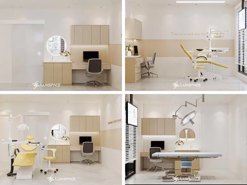 thiết kế phòng khám nha khoa 100m2, thiết kế phòng khám nha khoa, thiết kế nha khoa
