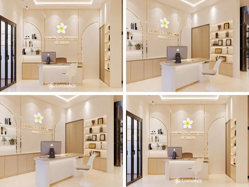 thiết kế phòng khám nha khoa 100m2, thiết kế phòng khám nha khoa, thiết kế nha khoa