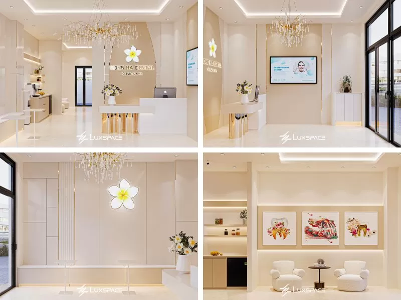 thiết kế phòng khám nha khoa 100m2, thiết kế phòng khám nha khoa, thiết kế nha khoa