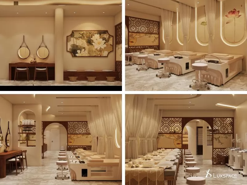 thiết kế spa dưỡng sinh, thiết kế spa dưỡng sinh Ngọc Ch&acirc;u Beauty 