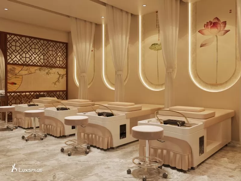 thiết kế spa dưỡng sinh, thiết kế spa dưỡng sinh Ngọc Ch&acirc;u Beauty 