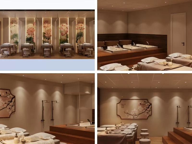 thiết kế spa dưỡng sinh, thiết kế spa dưỡng sinh Ngọc Ch&acirc;u Beauty 