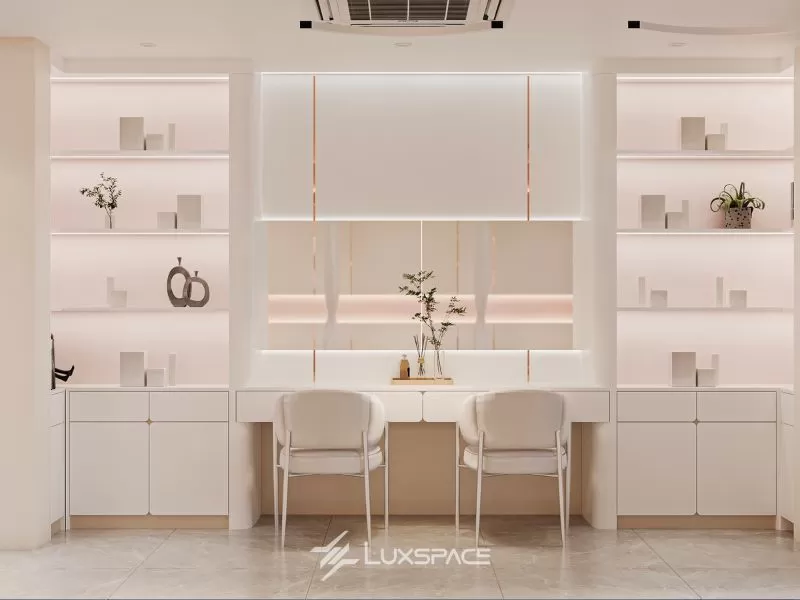 thiết kế spa nhà phố 120m2, thiết kế spa nhà phố, thiết kế thi công spa nhà phố
