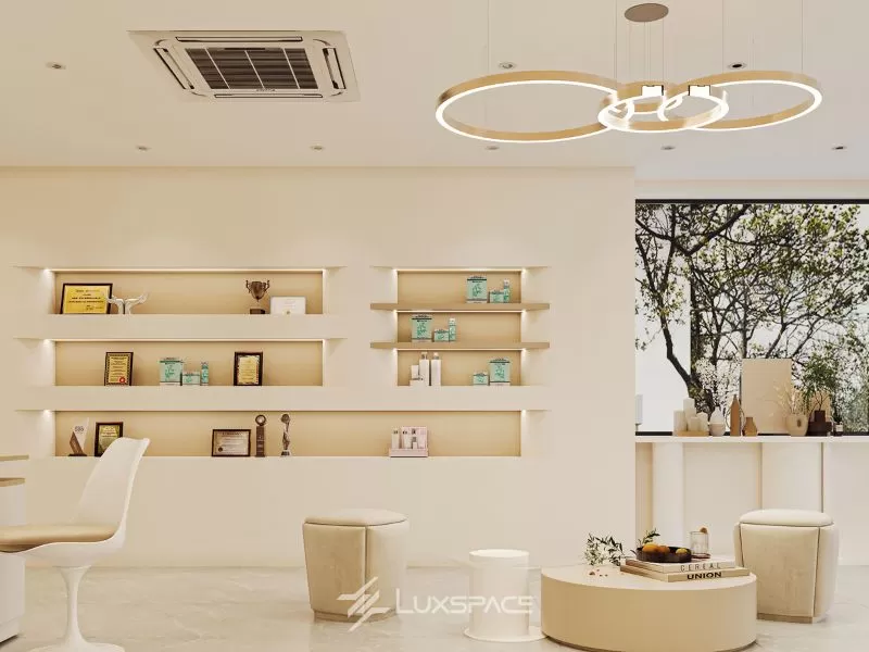 thiết kế spa nhà phố 120m2, thiết kế spa nhà phố, thiết kế thi công spa nhà phố