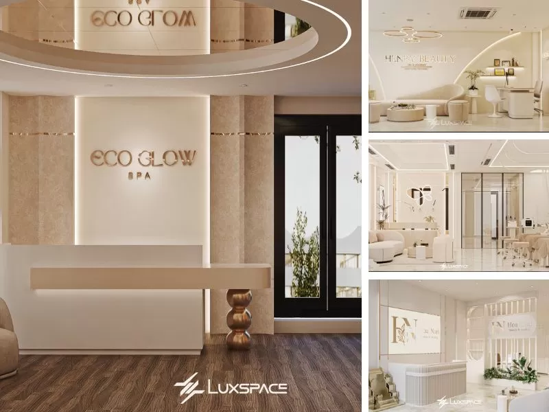 thiết kế spa sang trọng, hiện đại 100m2, thiết kế spa, c&ocirc;ng năng spa 