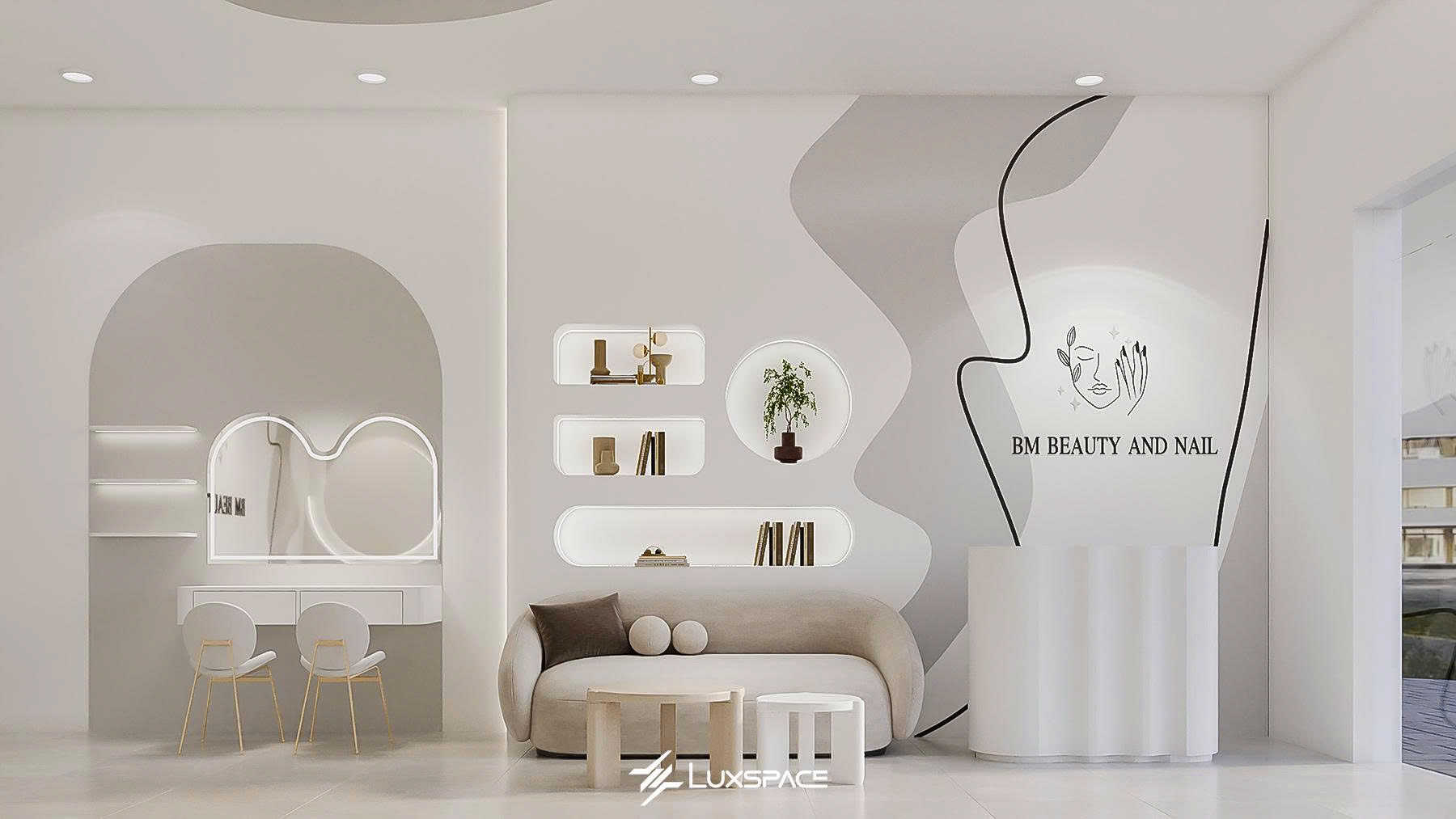 BM Beauty & Nail - Thiết kế tiệm nail spa đẹp