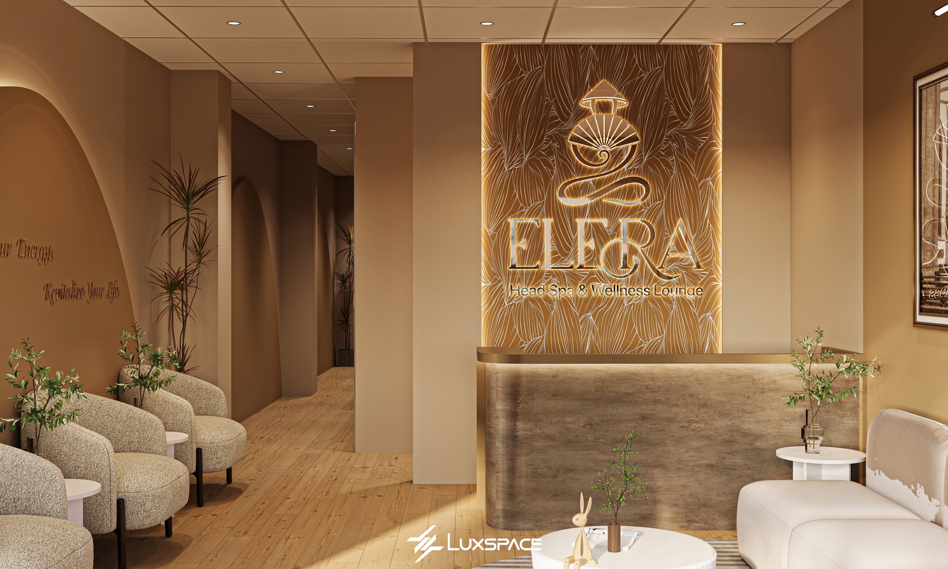 ELFRA SPA 90m2 - Thiết kế spa Nnuông chiều mọi giác quan