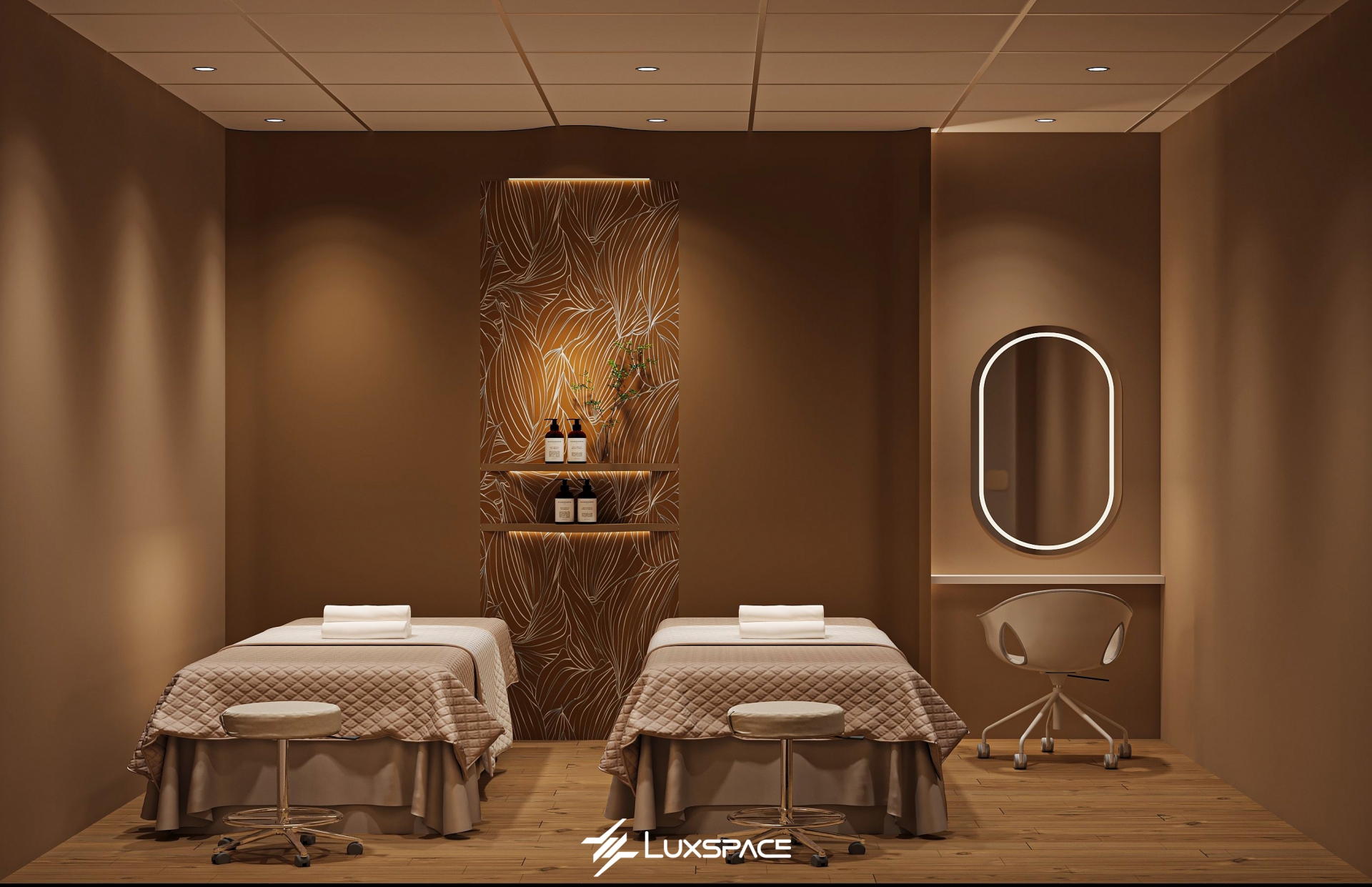 ELFRA SPA 90m2 - Thiết kế spa Nnuông chiều mọi giác quan