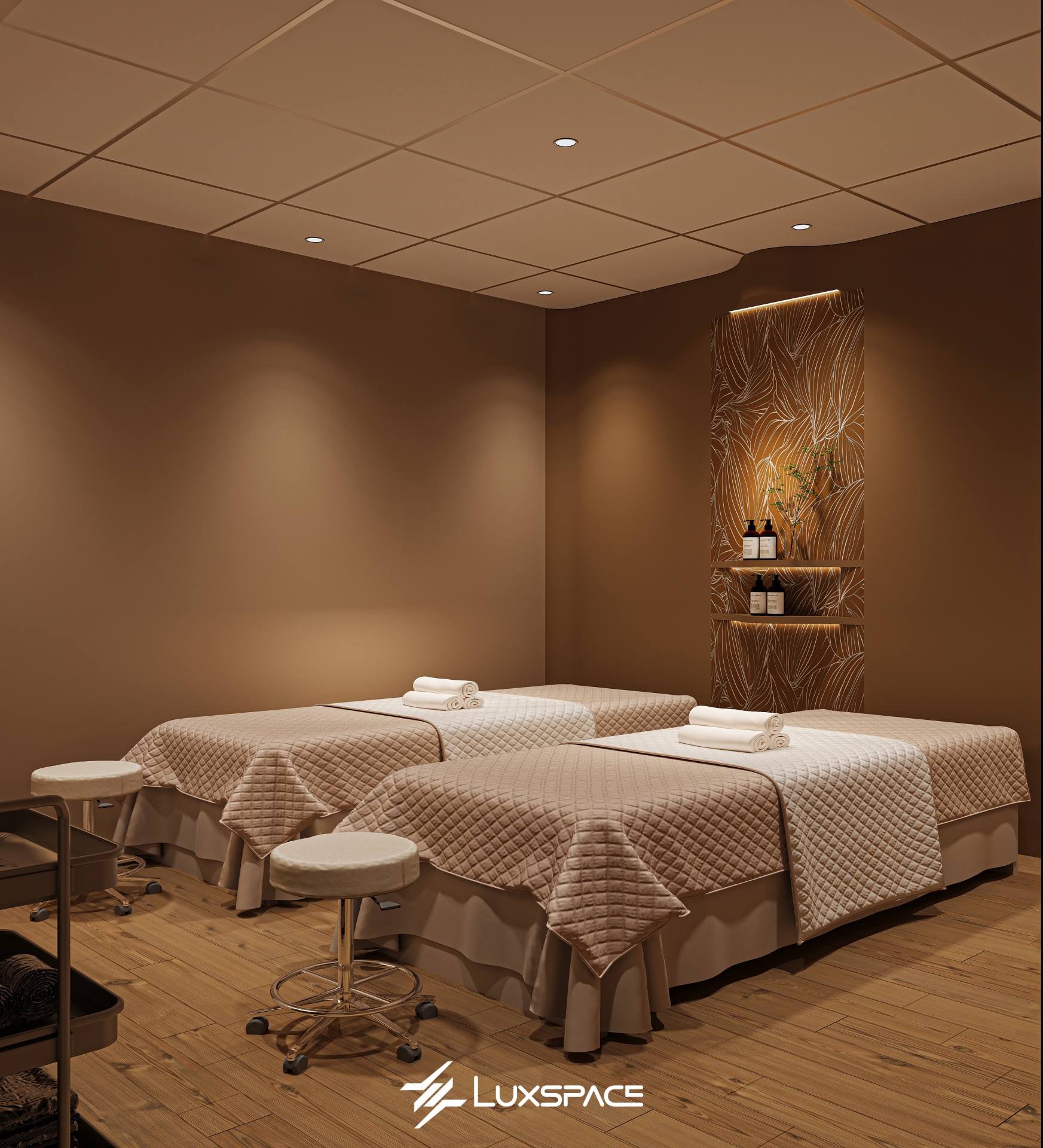 ELFRA SPA 90m2 - Thiết kế spa Nnuông chiều mọi giác quan