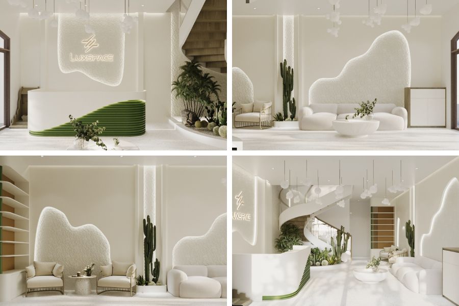 thiết kế thi c&ocirc;ng nội thất spa 100m2, thiết kế thi c&ocirc;ng nội thất spa 