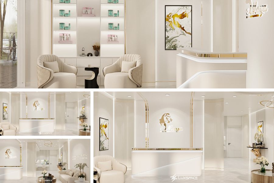 thiết kế thi c&ocirc;ng nội thất spa 100m2, thiết kế thi c&ocirc;ng nội thất spa 