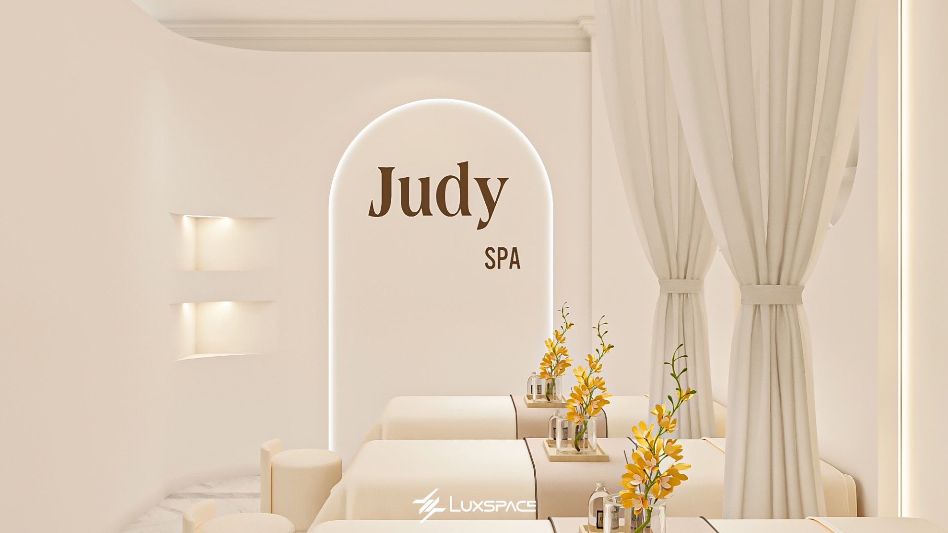 Judy spa - Thiết kế spa đơn giản, hiện đại