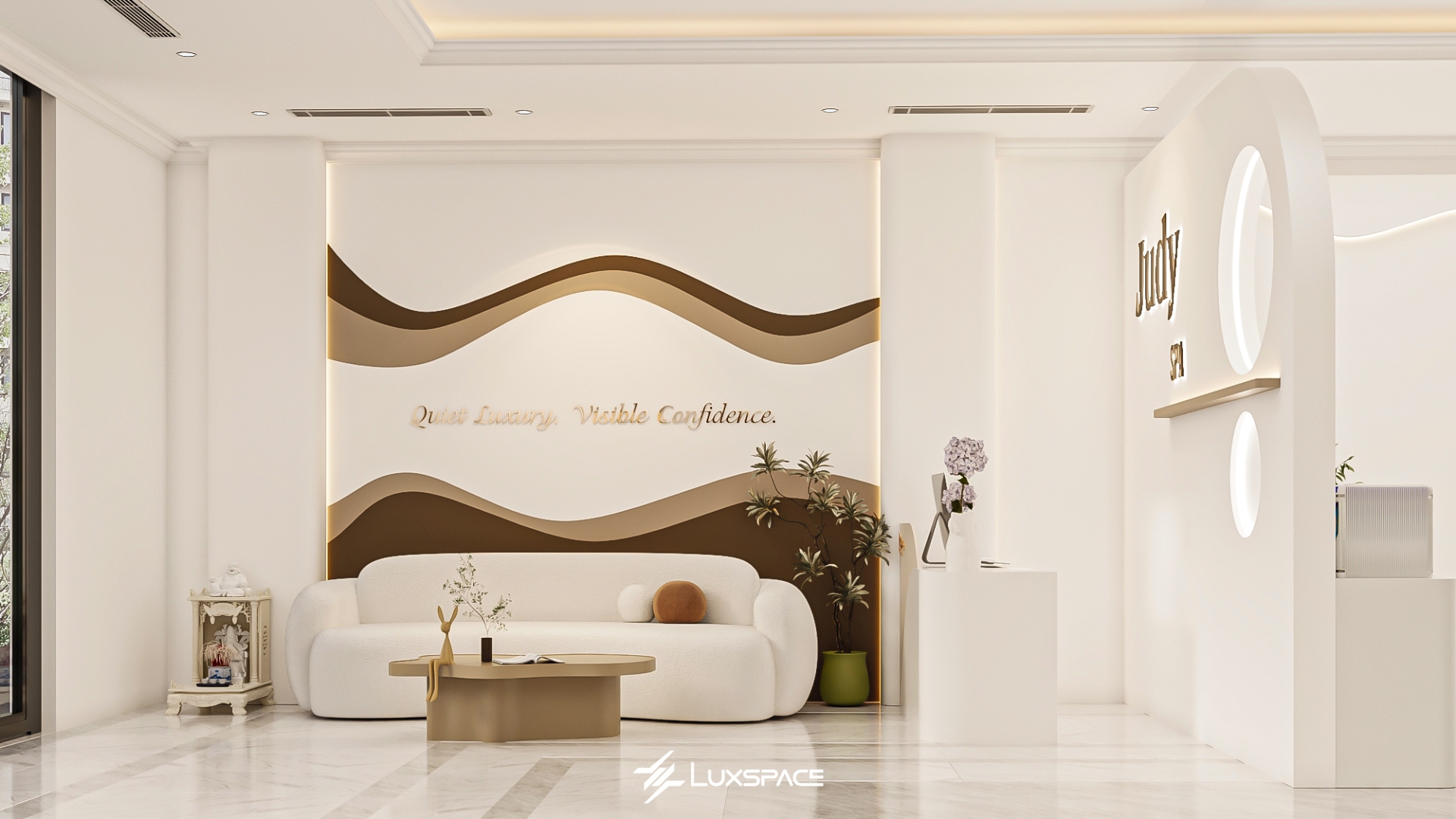 Judy spa - Thiết kế spa đơn giản, hiện đại