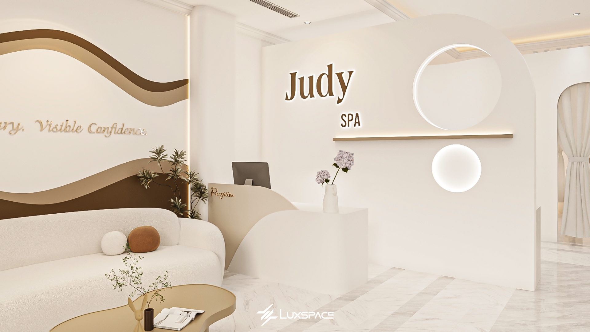 Judy spa - Thiết kế spa đơn giản, hiện đại