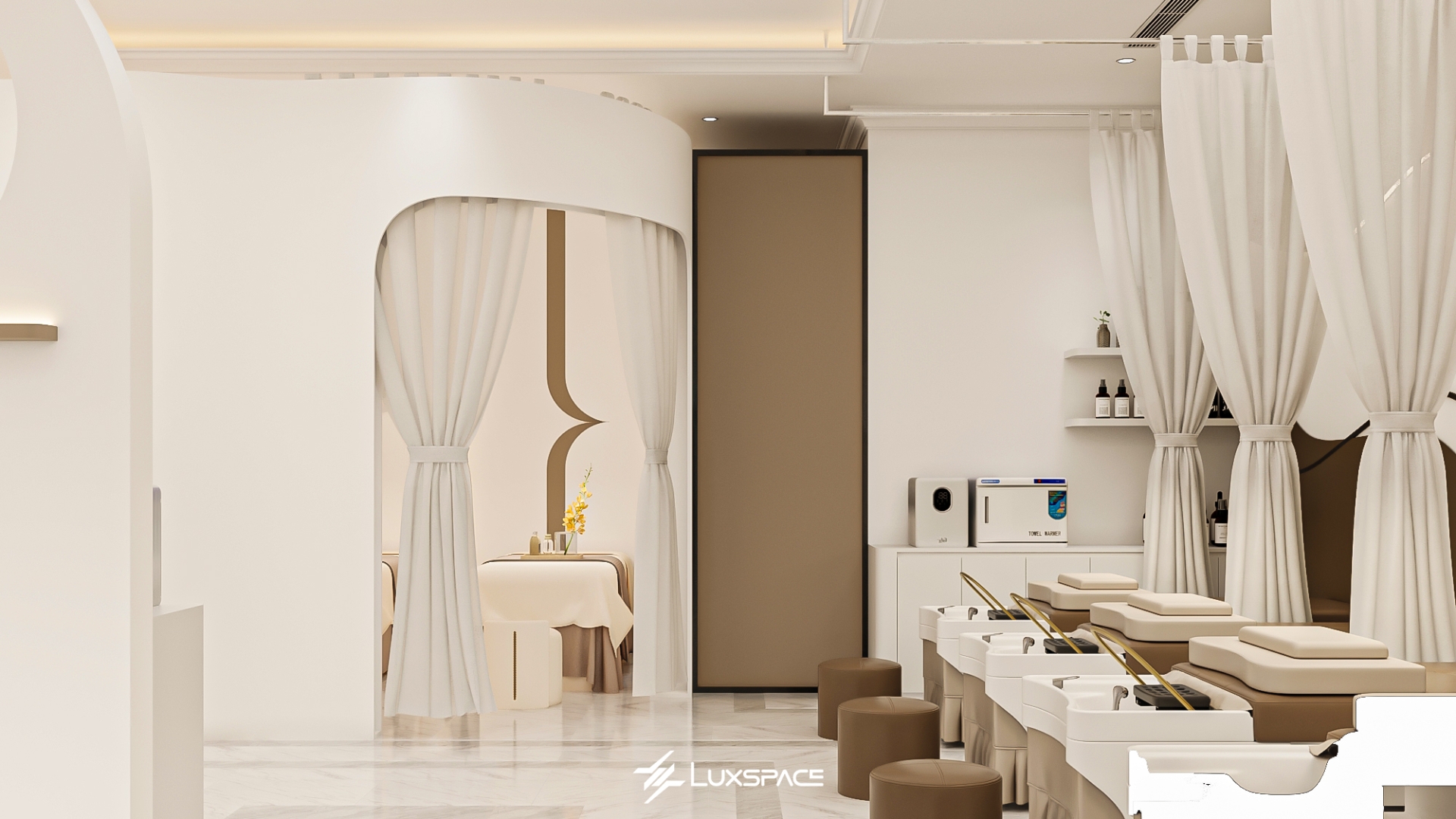 Judy spa - Thiết kế spa đơn giản, hiện đại