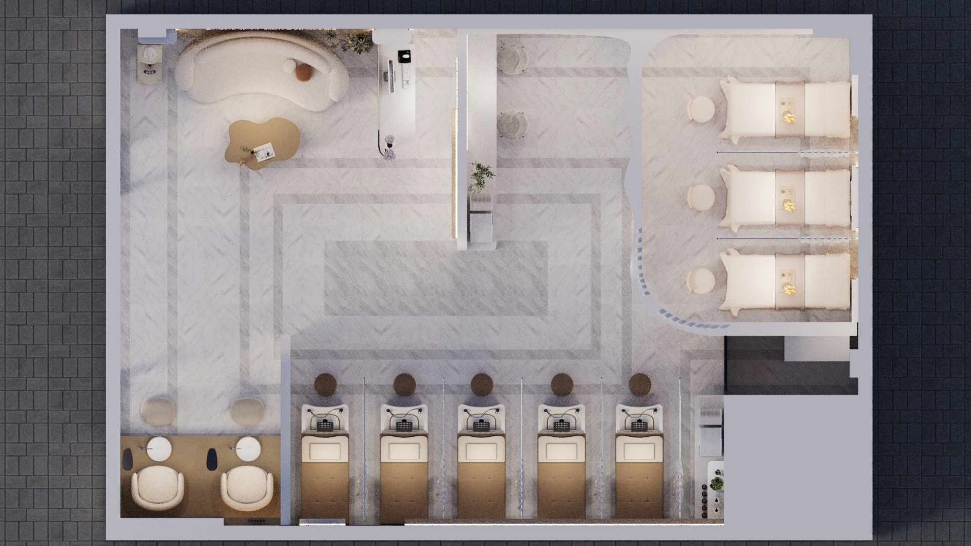 Judy spa - Thiết kế spa đơn giản, hiện đại