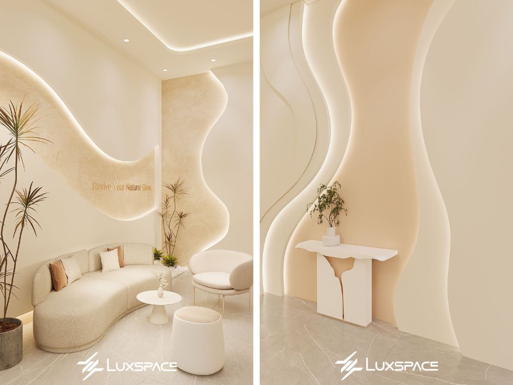 Thiết kế spa Lotus Spa 35m2