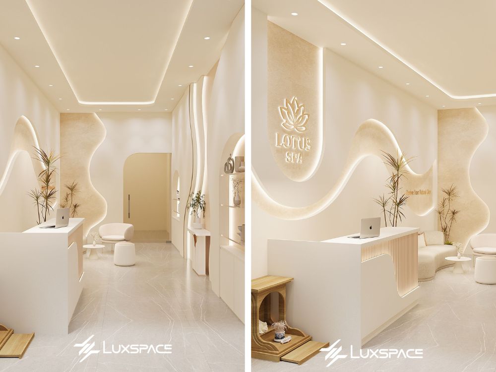 Thiết kế spa Lotus Spa 35m2