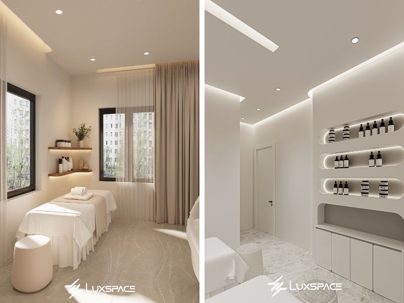 Thiết kế spa tiệm nail Mina Beauty 80m2