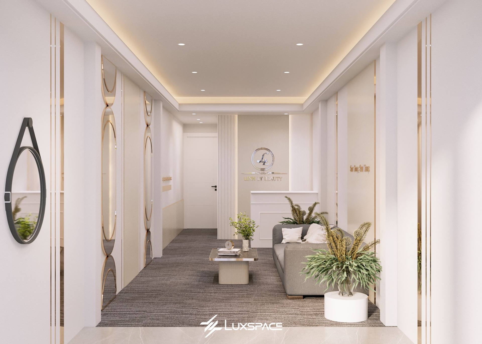 Spa Linh Ly 35m2 - Thiết kế spa mini hiện đại