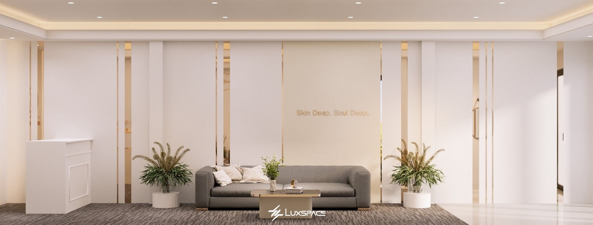 Spa Linh Ly 35m2 - Thiết kế spa mini hiện đại