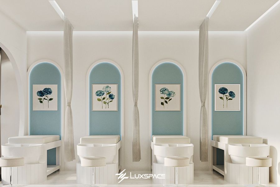 thiết kế spa cho người mệnh Thủy, thiết kế spa hợp mệnh Thủy 