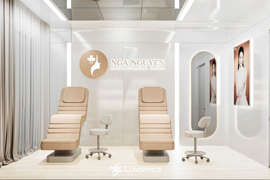 Spa Nga Nguyễn - Thiết kế spa sang trọng, hiện đại thu hút khách hàng