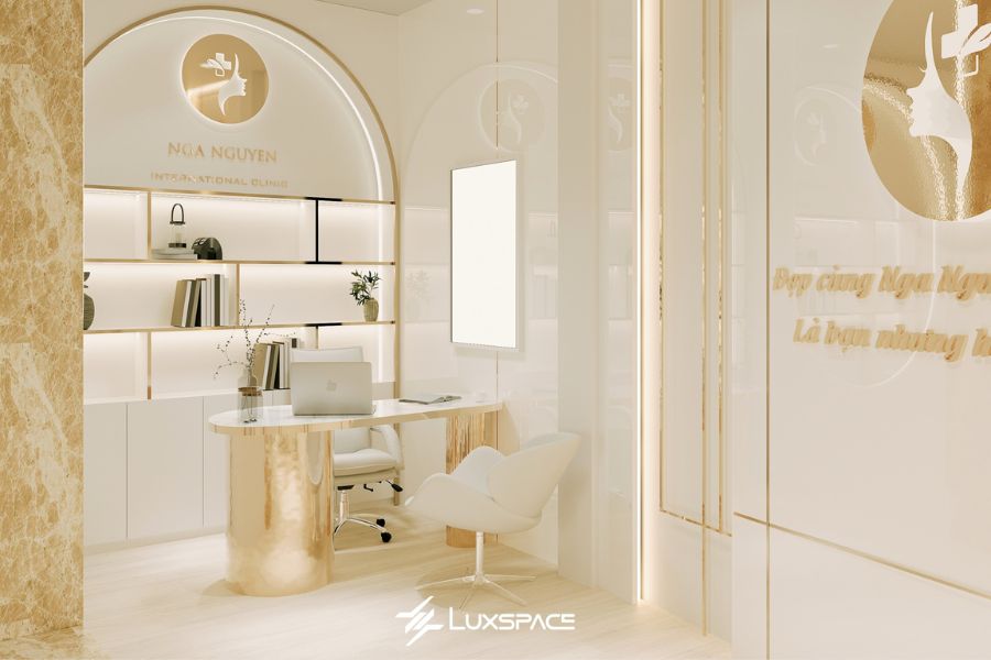 Spa Nga Nguyễn - Thiết kế spa sang trọng, hiện đại thu hút khách hàng