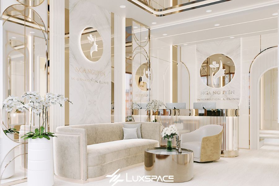 Spa Nga Nguyễn - Thiết kế spa sang trọng, hiện đại thu hút khách hàng
