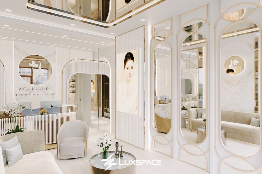 Spa Nga Nguyễn - Thiết kế spa sang trọng, hiện đại thu hút khách hàng