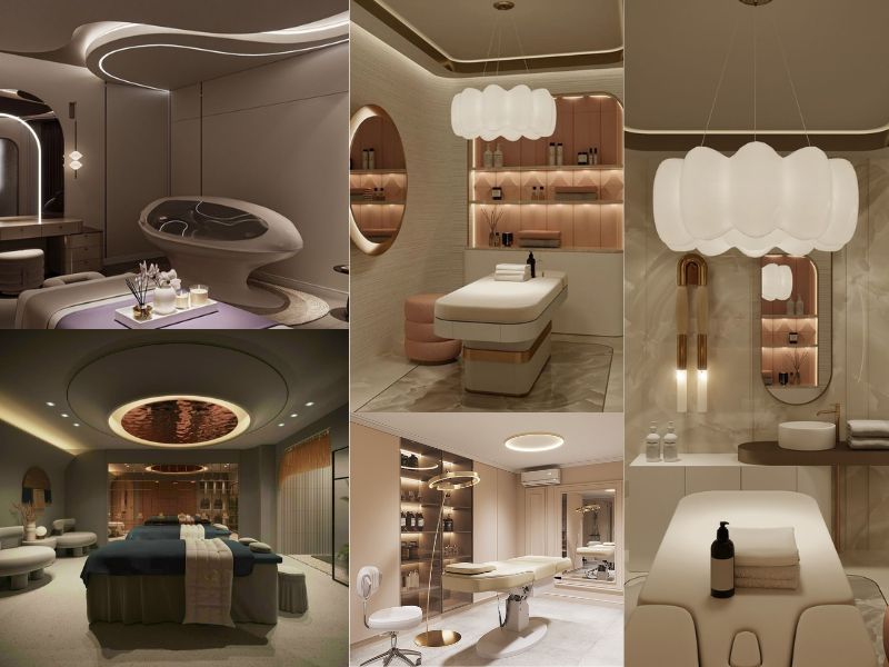 thiết kế spa sang trọng, hiện đại trọn gói; thiết kế spa sang trọng, hiện đại; thiết kế spa
