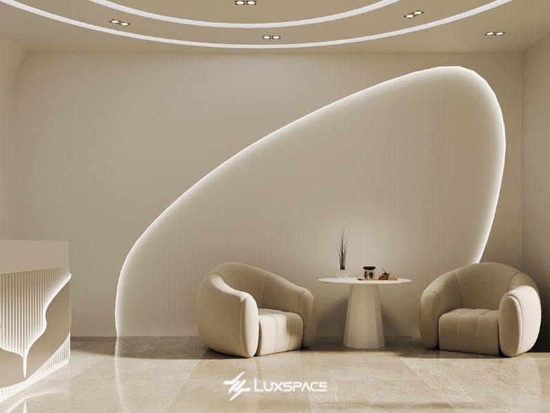thiết kế spa, thiết kế spa tối giản, spa tối giản, kh&ocirc;ng gian spa tối giản 