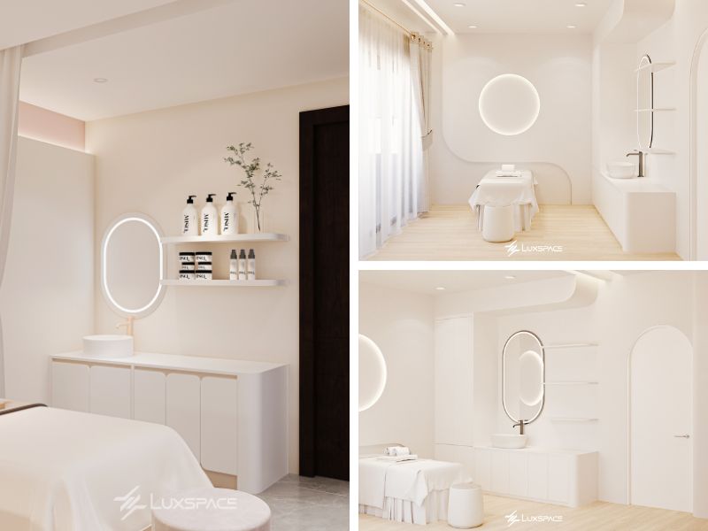 thiết kế spa, thiết kế spa tối giản, spa tối giản, kh&ocirc;ng gian spa tối giản 