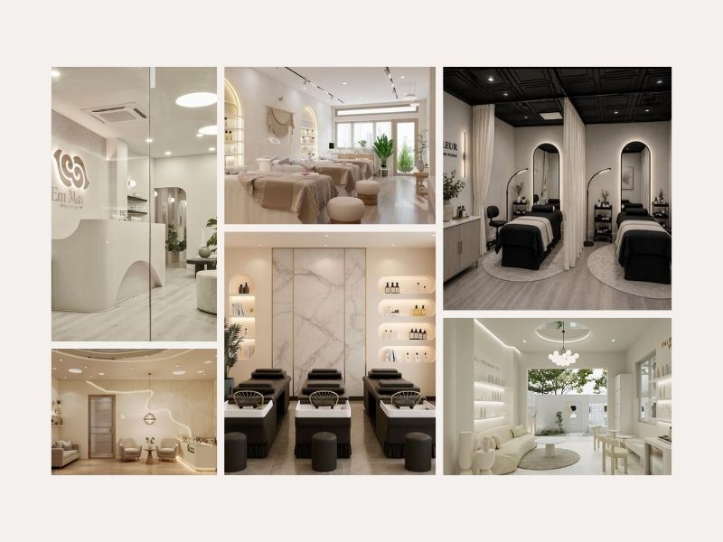 thiết kế spa, công năng spa, thiết kế công năng spa